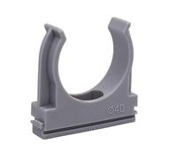SKIR'CO (16 piezas) clips de tubo, abrazaderas de plástico para tubos de 40 mm, abrazaderas de tubo tipo U, clips de tubo, ganchos de manguera