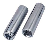 SKIR'CO 4 anclajes de caída M12 x 50 mm, funda de perno de expansión, tacos de pared, anclaje de hormigón