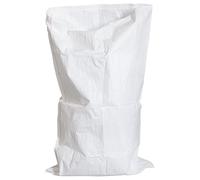SKIR'CO (40 uds) Sacos tejidos de PP blanco 60 x 100 cm, bolsas de polipropileno, saco de construcción de escombros, sacos de eliminación de residuos