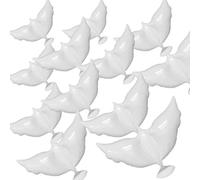SKIRUP - Globos de paz blancos grandes, 12 piezas, paloma, globos para bodas, compromisos, funerarios, recuerdos, decoraciones de fiesta benéfica, cumpleaños o en el cielo, suministros de globos RIP