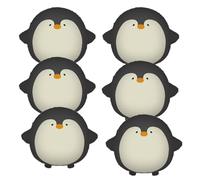 SKIRUP Globos de pingüino, 6 piezas de globos de aluminio con cabeza de pingüino de animales para Navidad, invierno, Año Nuevo, cumpleaños, decoración de fiesta de baby shower