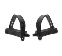 SKISUNO 1 par de Pedales de Bicicleta reclinada estacionaria con Correas - Pedales de Repuesto para Bicicleta estática, Accesorios para Gimnasio, Ciclismo de Interior, 1/2''
