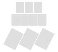 SKISUNO 10 Piezas Paneles de Plástico Transparente de Bricolaje para Ventanas de Casa de Muñecas, Ligeros y Versátiles, Material PVC para Reemplazo y Proyectos de Micro-paisajismo