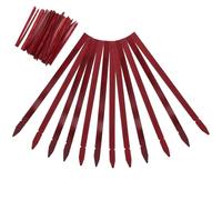 SKISUNO 100 Palos de Bambú para Adivinación en Blanco, Varitas Suerte Budistas Color Rojo Oscuro, Tamaño Compacto, Accesorios Tradicionales para Juegos Espirituales y Templos