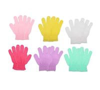SKISUNO 10piezas Guantes Exfoliantes De Ducha De Guantes De Baño De Microfibra Para Limpieza Profunda y Exfoliación Del Cuerpo Para Cuerpo Material Suave y