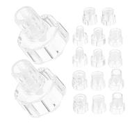 SKISUNO 16 Piezas Blackhead Suction Tips Reusable Facial Vacuum Attachments Hydro Facial Machine Heads For Deep Pore Cleaning And Skin Purifying Suitable For Professional And Home Use