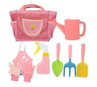 SKISUNO 1juego De Jardinería para Kit Infantil De Jardinería Rastrillo Guantes Delantal Regadera y Bolsa De Almacenamiento para Actividades y Exploración