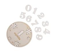 SKISUNO 1juego Tarjetas De De Madera Para Bebés Marcadores Mensuales De Accesorios Fotográficos Para Recien Nacidos Decoración De Habitación Infantil Signo De Anuncio De Cumplemes