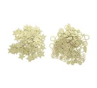 SKISUNO 2 Paquetes Confeti de Estrellas Dorado de Papel para Decoración de Bodas y Fiestas, Diseño en Forma de Estrella para Centros de Mesa