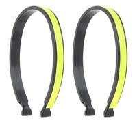 SKISUNO 2 Piezas Clip Reflectante, Resistente, Fácil de Fijar | Plástico y Resina, Uso en Riding o Coche, Ayuda a Prevenir Accidentes, Accesorio Visible