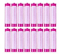 SKISUNO 20 Rulos Pelo Autoadherentes en Plástico Morado, Rizadores para Cabello Ondulado y Esponjoso, Herramienta para Peinar y Añadir Volumen, Uso Casero y Portátil