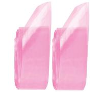 SKISUNO 200 piezas Desechables para Ganchos de Tatuajes Fundas para Bolígrafo de Tatuar Mangas Protectores para Máquina Semi Transparentes Accesorios para Suministros de Tatuar Rosa