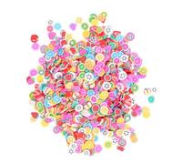 SKISUNO 2000 piezas Pegatinas Uñas Frutas Decoración DIY con Rodajas de Frutas de Arcilla para Uñas Manicura Colorida y