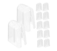 SKISUNO 24Piezas Tapas Reutilizables para Unidades Cubiertas de Protección para Viaje Higiénicas y Prácticas para Mantener