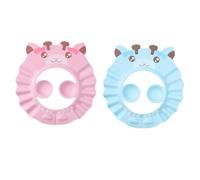 SKISUNO 2piezas Gorro de Ducha para Baño Orejeras Ajustable de Bebés Champú Higiene Personal