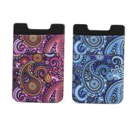 SKISUNO 2piezas Tarjetero Adhesivo para Teléfono Cartera De Móvil Soporte para Tarjetas Pocket Pouch para Smartphone para Créditos y Documentos