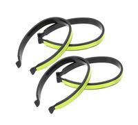 SKISUNO 4 Piezas Clip Pantalones Ciclismo Reflectante Seguridad Nocturna con Banda Reflectora para Mayor Visibilidad y Cómodo Duradero y Versátil para Ciclismo