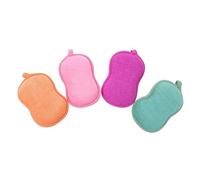 SKISUNO 4piezas Esponjas De Baño Forma De Cacahuete Esponja De Ducha Para Cepillo De Baño Para Ducha Infantil y Higiene Personal