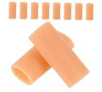 SKISUNO 5 Protector de Dedos de Silicona Mangas para Dedos Duraderas para Escritura y Trabajo Manual Cubiertas Protectores Suaves para Articulaciones y Protección contra Rozaduras