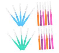 SKISUNO 50piezas Cepillos Interdentales Para Brackets Con Mango Recto y Cerdas Suaves Herramienta Portátil Para Limpieza Precisa De Dientes y Espacios Interdental Suave Con Encías