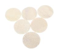 SKISUNO 6 piezas Esponjas Faciales de Lufa Natural Almohadillas Exfoliantes Redondas para Limpieza Profunda y Eliminación de Maquillaje Limpiador Facial Esencial Resistente y Reutilizable