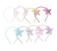 SKISUNO 8 piezas Diademas Infantiles de Estrella de Mar Diseño Creativo de Animales Marinos Coloridas Accesorios para Cabello de Niñas para Fiestas y Uso Diario