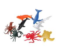 SKISUNO 8 Piezas Figuras de Animales Marinos Educativos para Años Modelos Realistas de Criaturas Oceánicas para Manualidades y Regalos Didácticos