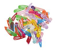 SKISUNO 80piezas Snap Hair Clips for Girls Metal Water Drop Shape Barrettes Cute Candy Color Hair Accessories for Kids and Toddlers