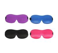 SKISUNO Antifaz Vision Extraocular para Dormir, Máscara de Ojos Transpirable 3d, 4 Piezas, Poliéster y Espuma, Alivio de Presión Ocular para Casa y Oficina