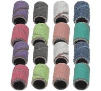SKISUNO Bandas de Lijado para Brocas de Uñas 100 Piezas Mixtas Caja Anillos para Esmaltar Uñas Profesionales para Manicura y Pedicura Pulido y Lijado Eficaz Color Color