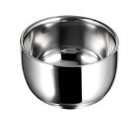 SKISUNO Bol de Afeitar de Acero Inoxidable, Cuenco para Espuma y Jabón, Utensilio para Hombres Hogar y Barbería