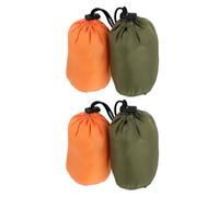 SKISUNO Bolsa de Nylon para Guardar Impermeables de Emergencia, Resistente la Humedad, Previene Enredos, Paquete de 4 Unidades Adecuado para Camping al Aire Libre