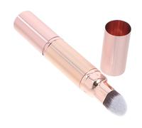 SKISUNO Brocha de Maquillaje Cerdas Que No Se Caen Doble Punta Retráctil Material Plástico y Fibra Artificial para Polvos y Corrector Adecuado para Viajar