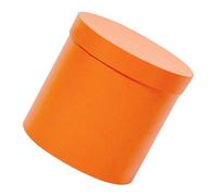 SKISUNO Caja Cilíndrica para Flores Naranja Caja de Papel para Arreglo Floral Mini Cubo Porta Flores para Ramo Adecuado para Bodas Cumpleaños y Decoración de Eventos