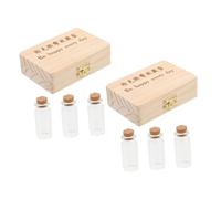 SKISUNO Caja Madera Para Pelo Cordón Umbilical y Dientes Organizador Multifuncional para Primeros Recuerdos del Recién Nacido Protección Elegante y