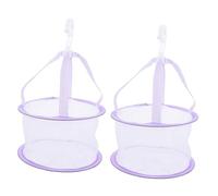 SKISUNO Cestas de Secado para Brochas de Maquillaje y Esponjas 2 Piezas de Malla Duradera y Estable Organizador para Secar Utensilios Cosméticos Baño
