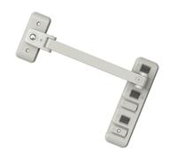 SKISUNO Cierre de Seguridad Ajustable para Ventanas y Puertas Correderas sin Tornillos Bloqueo Infantil para Hogar Protección contra Aperturas Accidentales para Refrigeradores y Armarios