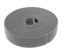 SKISUNO Cinta Adhesiva Autoadhesiva Gris 25 Mm X 5 M para Redes de Fútbol, Cinta de Gancho y Bucle para Fijar Porterías y Organizar Cables, Resistente y Reutilizable para Uso Deportivo