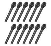 SKISUNO Clavijas De Afinación Prácticas Para Oud, 12 Piezas De Ébano Con Superficie Suave, Accesorios De Repuesto Para Reparación De Instrumentos