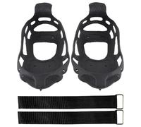 SKISUNO Cubiertas Antideslizantes para Zapatos 24 Puntas de Acero, Banda de Goma Flexible y Material TPE Ligero para Senderismo y Trabajos en Zonas Congeladas