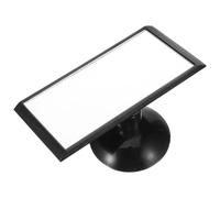 SKISUNO Espejo Plástico Retrovisor Interior del Automóvil Ventosa Giratoria Negro y Campo de Visión Amplio para Conducción en Vehículo