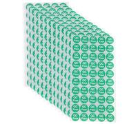 SKISUNO Etiquetas Adhesivas Redondas Qcpass 20 Mm 1000 Unidades Papel Autoadhesivo para Control de Calidad, Gestión de Inventarios y Etiquetado Industrial