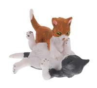 SKISUNO Figura de Gato Miniatura Decorativa para Estatua de Gatito de Plástico Adorno para Macetas Escultura de Gato Lindo Decoración de Micropaisajismo 1 Pc