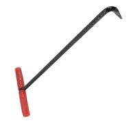 SKISUNO Gancho en Forma de T para Tapa de Alcantarilla de Acero Reforzado 45 Cm Mango Antideslizante y Funda Protectora, Gancho Profesional para Elevación y Apertura de Pozos Industriales