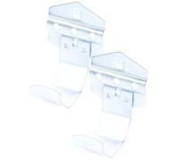 SKISUNO Ganchos para Tablero Perforado de Acero, 30x60 Mm, 2 Unidades, Soporte Resistente para Herramientas, Perchas Compactas para Garaje y Taller de Ferretería Industrial