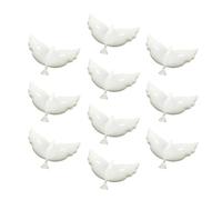 SKISUNO Globos de Paloma Blancos Accesorios Elegantes 10 de Aluminio para Decoración de Bodas y Fiestas para Centros de Mesa y Ambiente Festivo