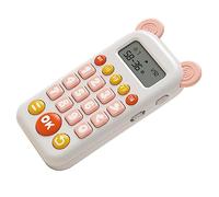SKISUNO Herramienta Educativa de Matemáticas para Niñas de 4 a 5 Años Suma y Resta de Dos Dígitos, Material Plástico y Diseño Rosa para Uso en Escuela y Aula