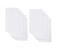 SKISUNO Insertos para Pañales Reutilizables de Algodón 100% Puro, Paños para Eructar Absorbentes 60x60 Cm, Absorbentes y Lavables, Pack 10 Unidades para Recién Nacido, Uso Transpirable