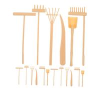 SKISUNO Juego De 3 Herramientas para Arenero Rastrillo De Arena Pequeño Rastrillo De Mano para Jardín Zen Pequeño De