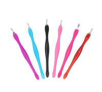 SKISUNO Juego de 30 Removedores de Piel Muerta para Uñas, Empujador y Cortaúñas de Plástico, Tamaño Compacto, Peso Ligero, para Manicura Profesional y Uso en Casa, Colores Surtidos